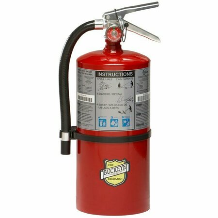 BUCKEYE 5 lb. ABC Dry Chemical Fire Extinguisher - Rechargeable Untagged with Wall MountGen 47210914